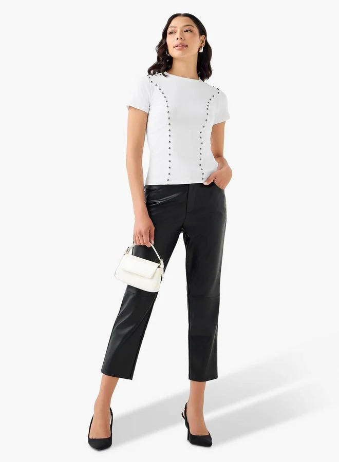 2Xtremz 2Xtremz T-shirt with Embellished Detail